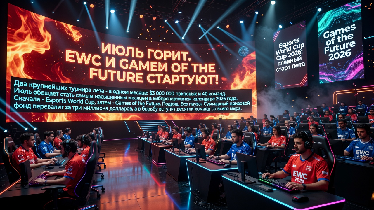 Июль горит. EWC и Games of the Future стартуют!