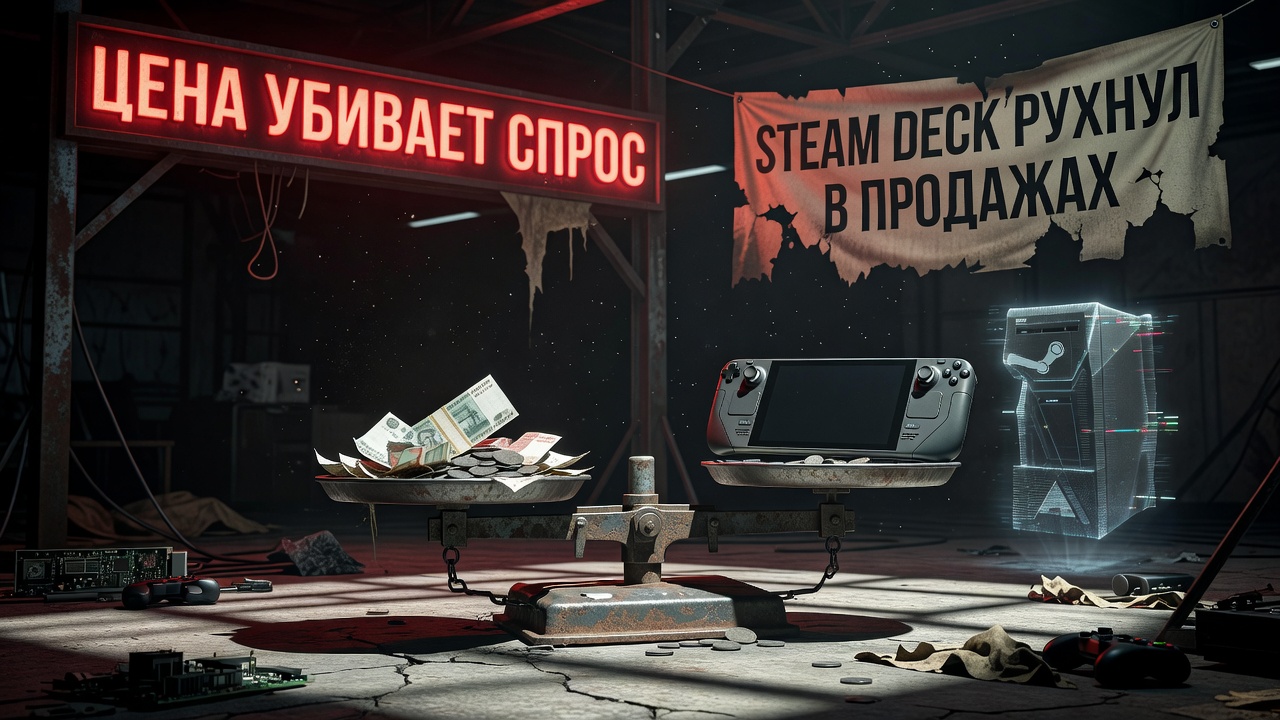 Steam Deck рухнул в продажах. Цена убивает спрос