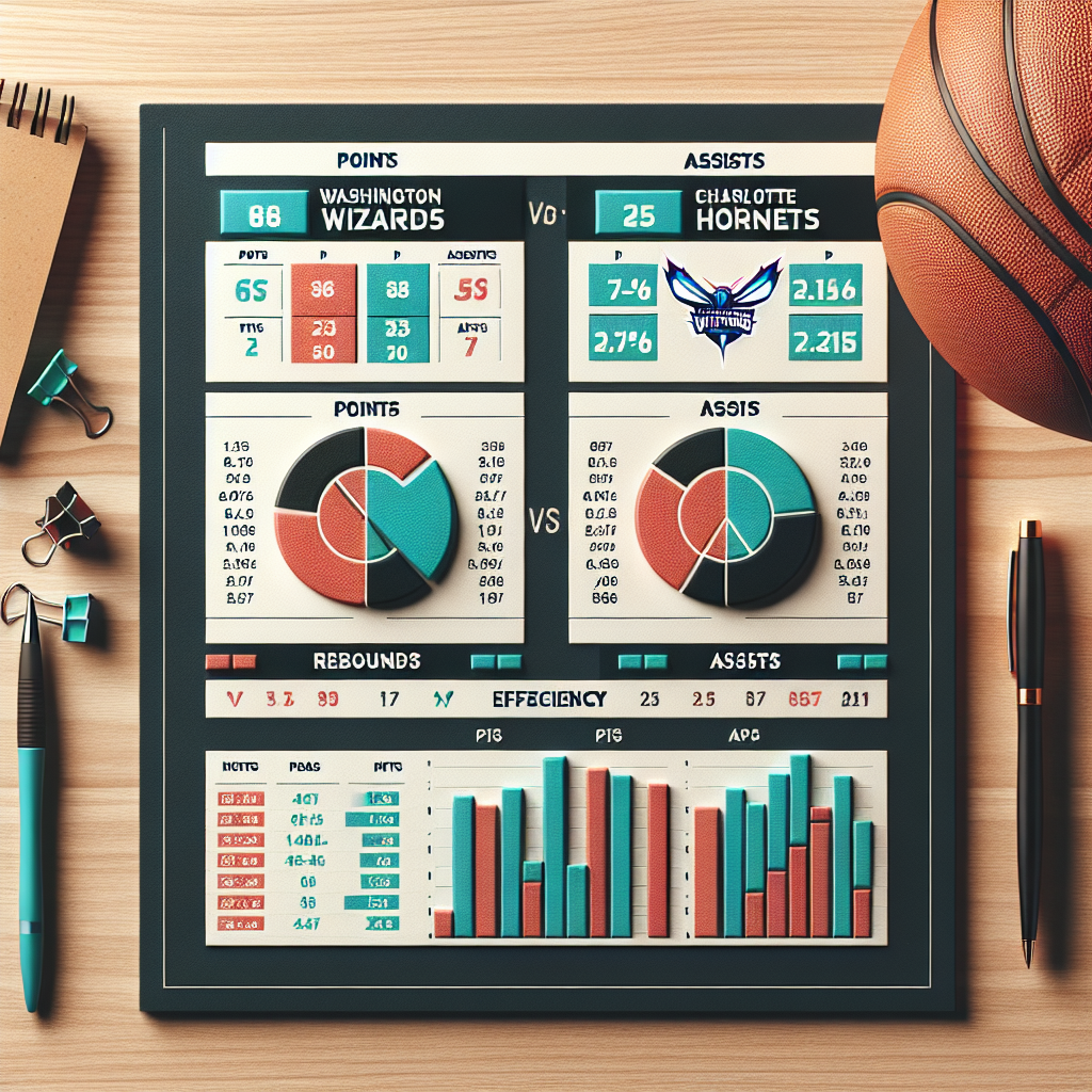 Сравнение Среднего Количества Очков за Игру Между Игроками Вашингтон Уизардс и Шарлотт Хорнетс