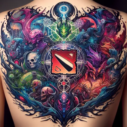 Татуировки по мотивам Dota 2: Искусство, вдохновение и культура
